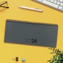 Planificateur annuel Finocam 2024 Gris 29 x 11,6 cm
