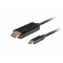 Cable USB C a HDMI Lanberg CA-CMHD-10CU-0010-BK Negro 1 m