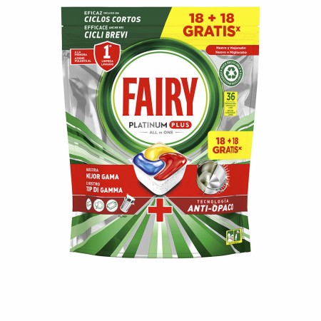 Tablettes pour Lave-vaisselle Fairy Platinum Plus (36 Unités)