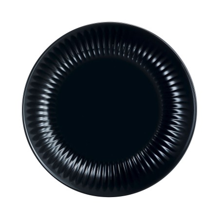 Plato de Postre Luminarc Cottage Negro Vidrio 19 cm