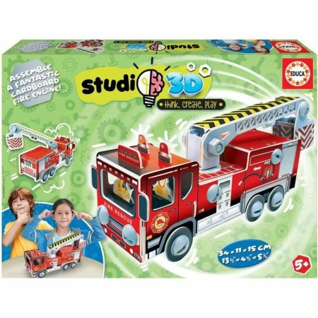 Puzzle 3D Educa Studio 3D (FR) Camión de Bomberos 57 Piezas