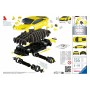 Puzzle 3D Lamborghini Huracan Evo Jaune 156 Pièces