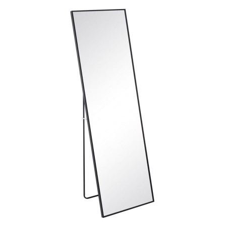 Espejo de pie Negro Aluminio Cristal 50 x 2,5 x 160 cm