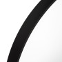 Miroir mural Noir Aluminium Verre 100 x 4 x 100 cm