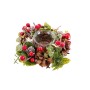 Portavelas Navideño Rojo Multicolor Plástico Foam 16 x 16 x 7 cm