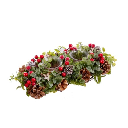 Bougeoirs de Noël Rouge Multicouleur Plastique Foam 31 x 14 x 8 cm