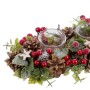 Portavelas Navideño Rojo Multicolor Plástico Foam 31 x 14 x 8 cm