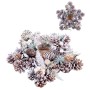 Portavelas Navideño Multicolor Plástico Foam 28 x 28 x 7 cm