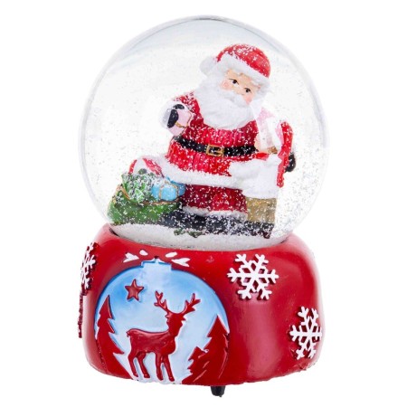Boule de Noël Multicouleur Verre Polyrésine Père Noël 10,5 x 10,5 x 14,8 cm