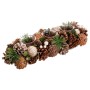 Portavelas Navideño Dorado Natural Plástico Foam 38 x 15 x 8,5 cm