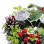 Bougeoirs de Noël Rouge Multicouleur Métal Plastique 15 cm