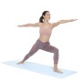 Esterilla de Yoga Antideslizante con Líneas de Posición y Guía de Ejercicios Asamat InnovaGoods Azul (Reacondicionado A+)