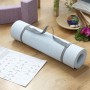 Esterilla de Yoga Antideslizante con Líneas de Posición y Guía de Ejercicios Asamat InnovaGoods Azul (Reacondicionado A+)