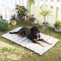 Lit Portable Imperméable pour Animaux de Compagnie Huismat InnovaGoods Blanc Gris (Reconditionné A+)