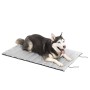 Lit Portable Imperméable pour Animaux de Compagnie Huismat InnovaGoods Blanc Gris (Reconditionné A+)