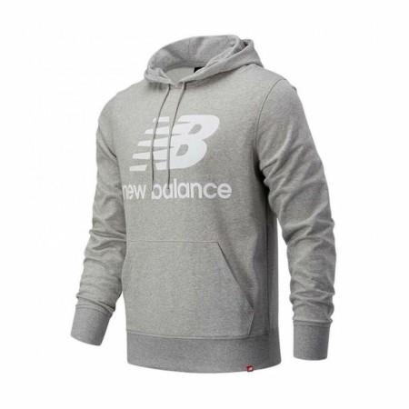 Sweat à capuche homme New Balance MT03558 AG Gris