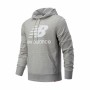 Sweat à capuche homme New Balance MT03558 AG Gris