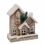 Adorno Navideño Blanco Beige Multicolor Madera Casa 21 x 9 x 21 cm