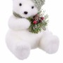 Décorations de Noël Blanc Multicouleur Plastique Polyfoam Tissu Ours 18 x 18 x 22 cm