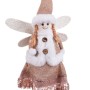 Adorno Navideño Multicolor Metal Polyfoam Tejido Ángel 22 x 10 x 47 cm
