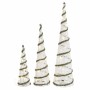 Décorations de Noël Blanc Vert Métal Plastique 20 x 20 x 80 cm (3 Unités)
