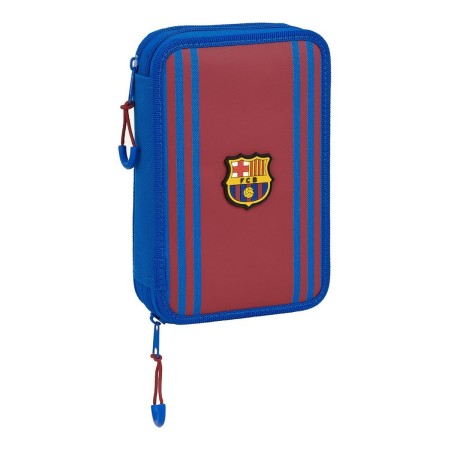 Plumier double F.C. Barcelona Bordeaux Blue marine (13.5 x 20.5 x 4.5 cm) (34 Pièces)