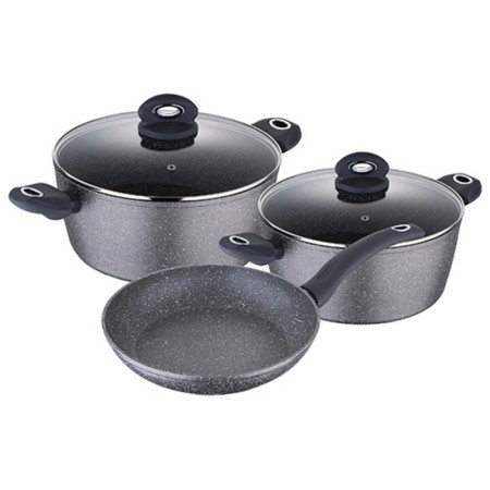 Batterie de Cuisine Bergner Orion Gris Aluminium forgé (5 pcs)