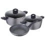 Batería de Cocina Bergner Orion Gris Aluminio Forjado (5 pcs)