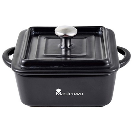 Casserole Masterpro Carré Noir Grès black (13,5 x 10 x 4,5 cm)