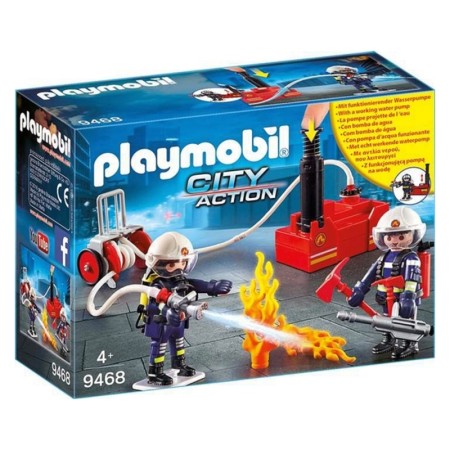 Playset City Action - Firefighters with Water Pump Playmobil 9468 Multicolor