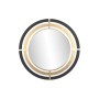 Espejo de pared Home ESPRIT Negro Dorado Hierro 110 x 3,5 x 110 cm