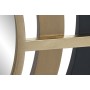 Espejo de pared Home ESPRIT Negro Dorado Hierro 110 x 3,5 x 110 cm