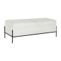 Banqueta DKD Home Decor Blanco Negro Metal 123 x 40 x 44 cm