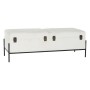 Banqueta DKD Home Decor Blanco Negro Metal 123 x 40 x 44 cm
