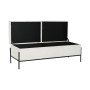 Banqueta DKD Home Decor Blanco Negro Metal 123 x 40 x 44 cm