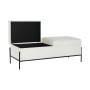 Banqueta DKD Home Decor Blanco Negro Metal 123 x 40 x 44 cm