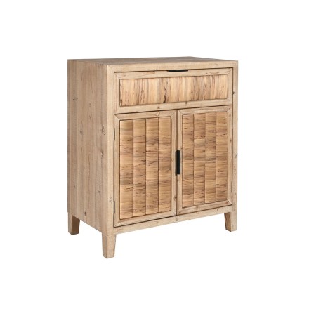 Cajonera Home ESPRIT Marrón Abeto Fibra Natural Colonial 80 x 40 x 92 cm