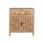 Cajonera Home ESPRIT Marrón Abeto Fibra Natural Colonial 80 x 40 x 92 cm