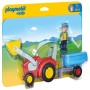 Tractor Playmobil 6964 Farmer with Tractor and Trailer 1 Pieza