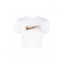 T-shirt à manches courtes femme TEE SLIM CRP SWOOSH DN5798 Nike 100 Blanc