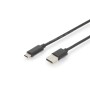 Cable USB A a USB C Digitus by Assmann AK-300148-030-S Negro 3 m