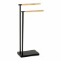 Toallero de Pie Andrea House ba72130 Negro Metal 30 x 20 x 78 cm