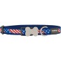 Collar para Perro Red Dingo US Flag 20-32 cm Azul