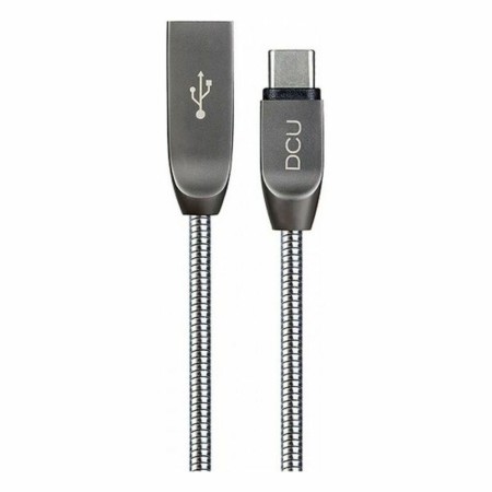 Câble USB A vers USB C DCU 30402015 métallique Argenté 1 m