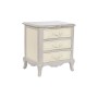 Mesita de Noche Home ESPRIT Gris Madera de mango 55 x 45 x 60 cm
