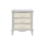 Table de Nuit Home ESPRIT Gris Bois de manguier 55 x 45 x 60 cm