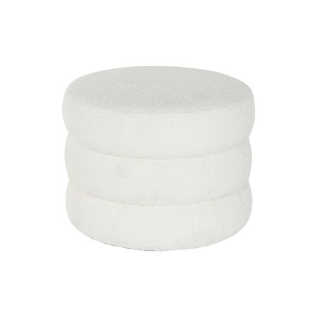 Reposapiés DKD Home Decor Blanco Madera MDF Scandi 60 x 60 x 45 cm