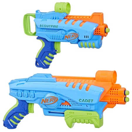 Set de 2 Pistolets à Fléchettes Nerf Elite Junior Ultimate Starter Set