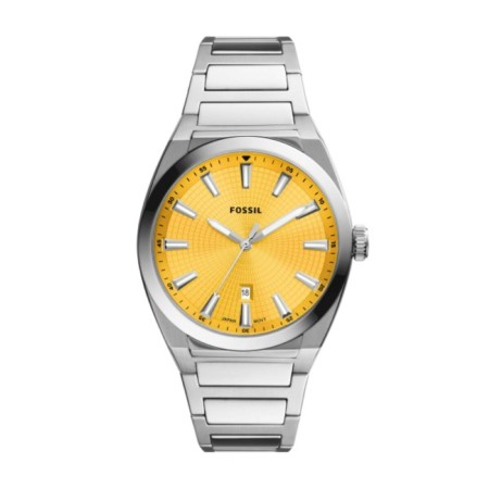 Montre Homme Fossil FS5985 Jaune Argenté