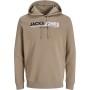 Sweat à capuche homme Jack & Jones JCOFREDERICK Beige